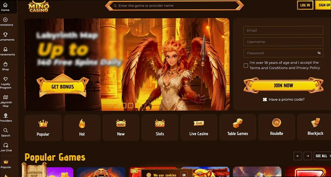 Mino Casino med daglige gratis spins